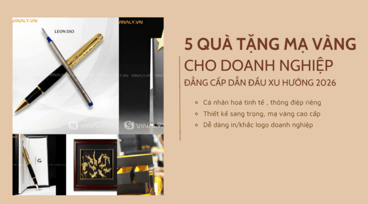 quà tặng mạ vàng cho doanh nghiệp - Vinaly