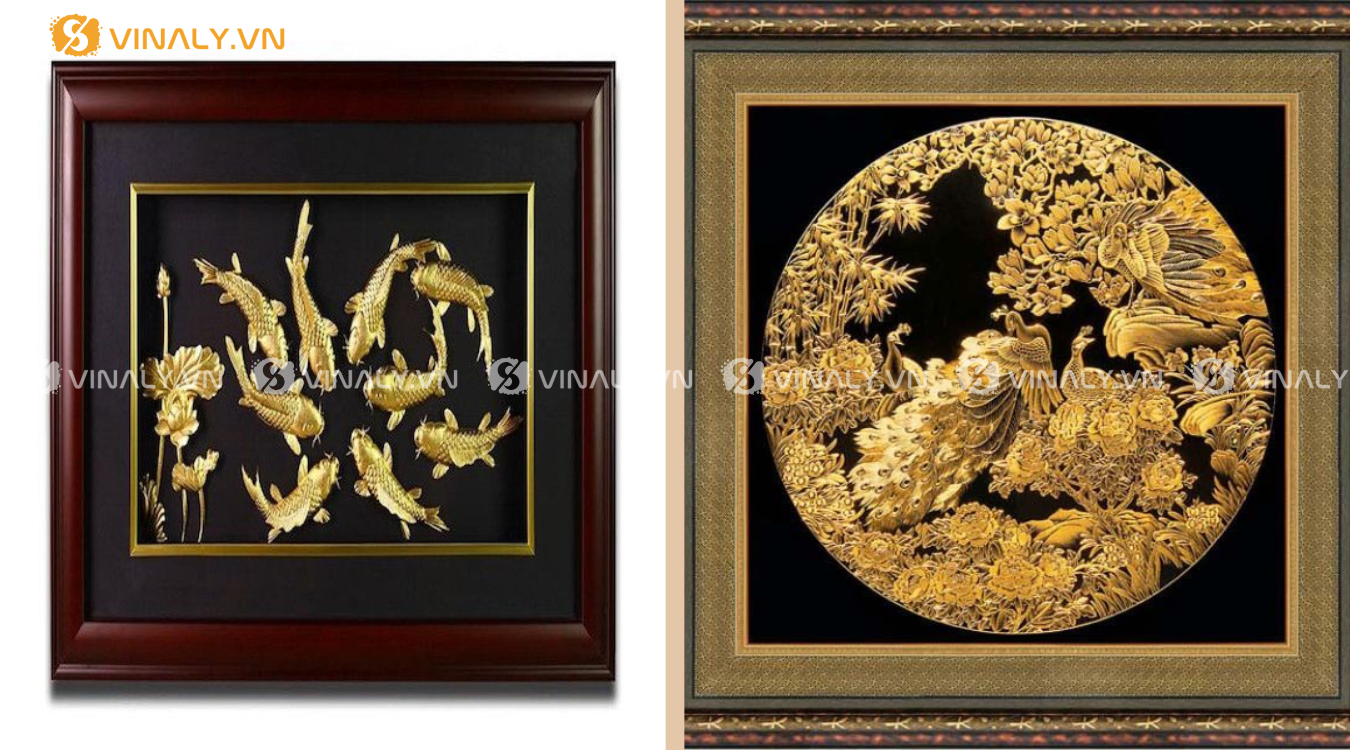 Tranh mạ vàng là món quà cao cấp mang giá trị thẩm mỹ và phong thủy