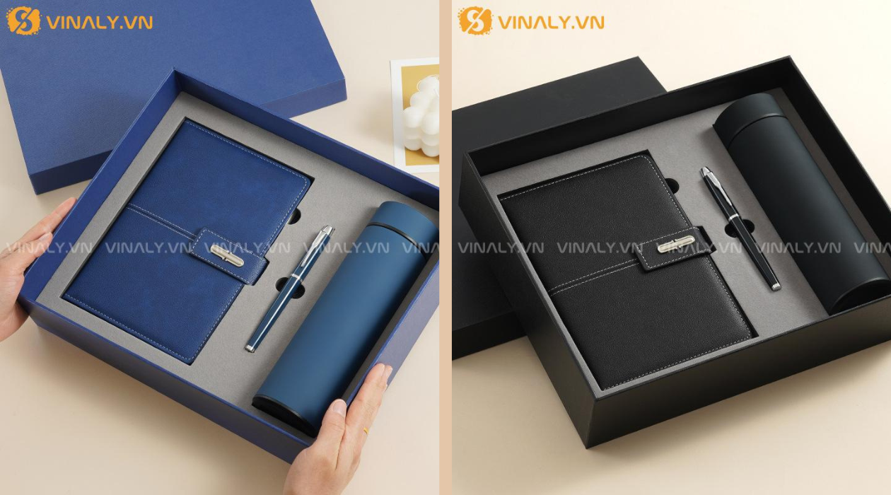 Set quà tặng văn phòng lựa chọn gọn gàng và sang trọng