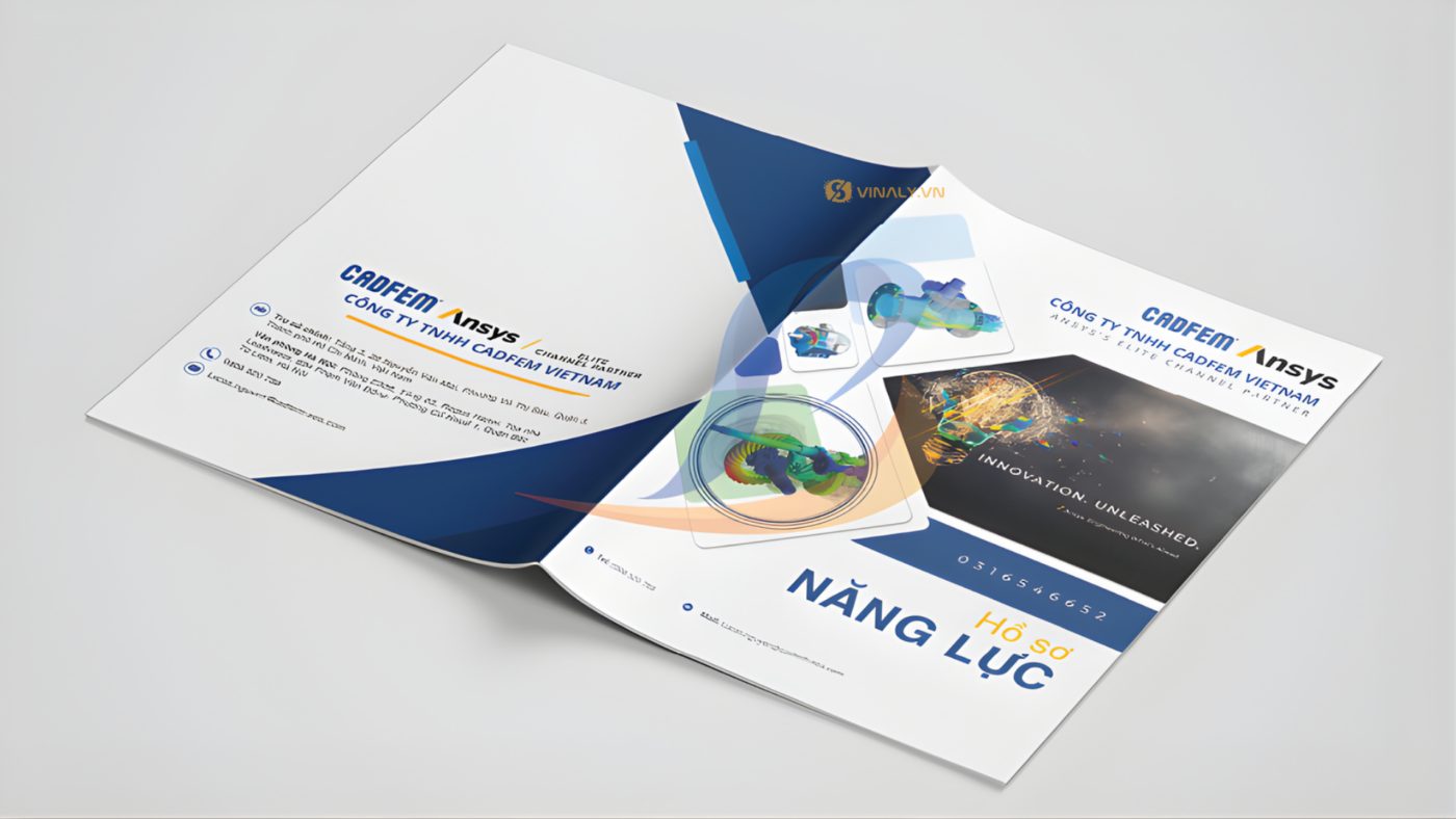 Trang bìa hồ sơ năng lực công ty cần rõ ràng, đầy đủ thông tin