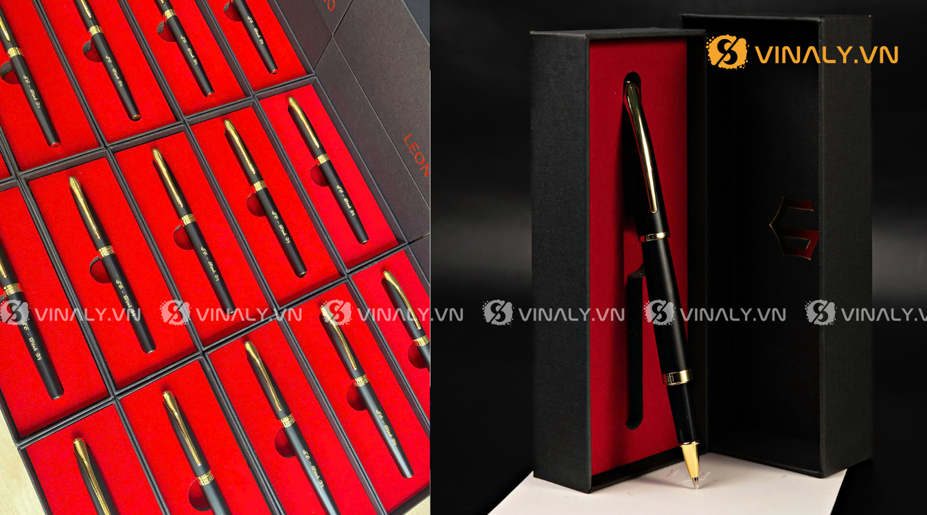 Bộ quà tặng bút viết kèm hộp là giải pháp quà tặng doanh nghiệp cao cấp trọn bộ