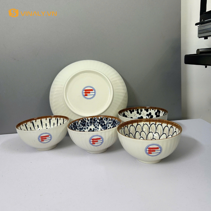 Bộ chén bát sứ cao cấp làm quà