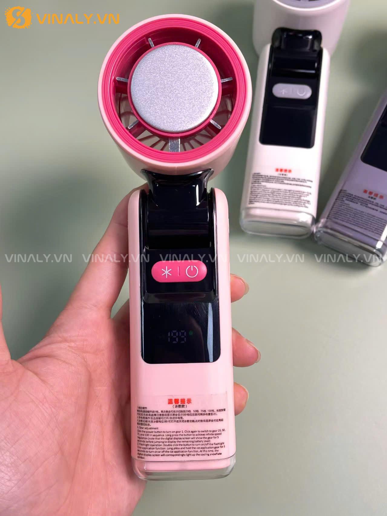 Alternative view of QTCN-LO-01-01 | QUẠT CẦM TAY CÓ SÒ LẠNH CAO CẤP