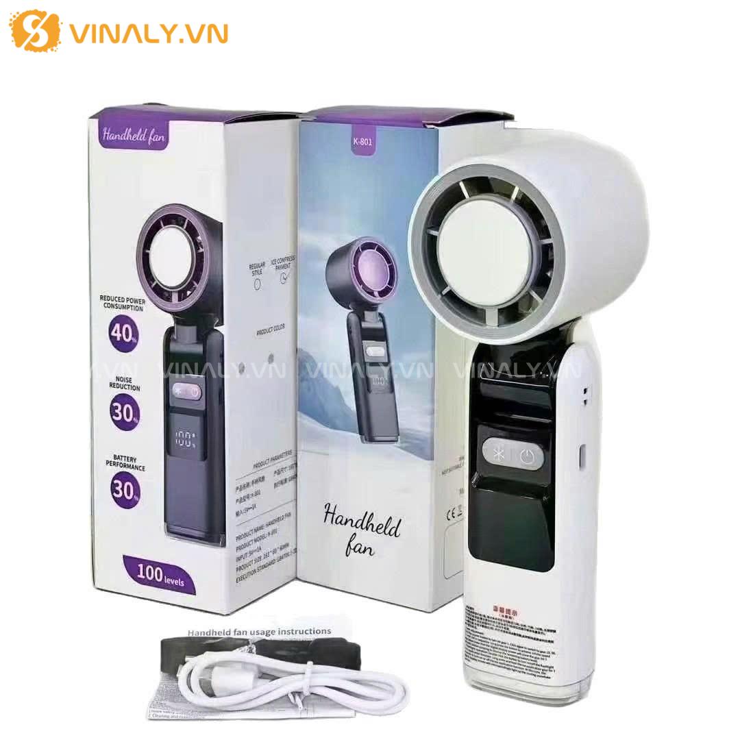 QTCN-LO-01-01 | QUẠT CẦM TAY CÓ SÒ LẠNH CAO CẤP