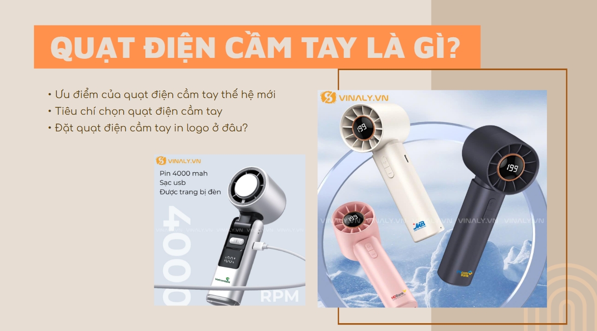 Quạt điện cầm tay thế hệ mới có gì đặc biệt?