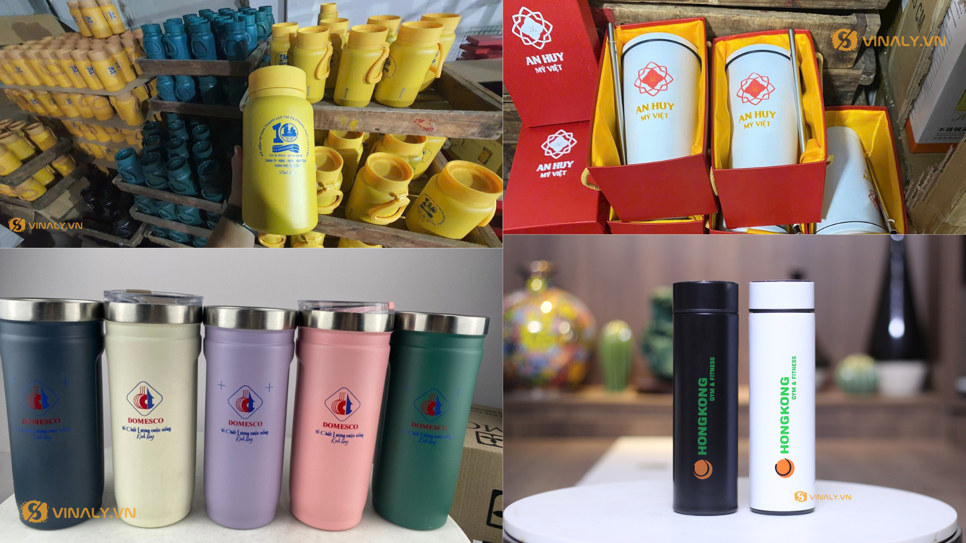 Mẫu bình giữ nhiệt in logo