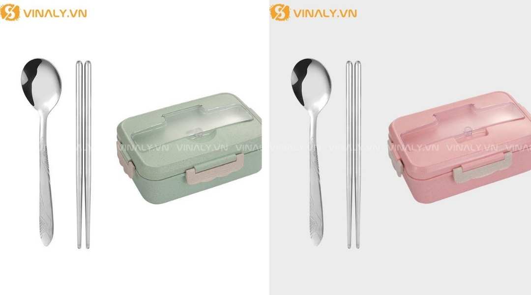 Hộp cơm lúa mạch giữ nhiệt tốt tông màu pastel xinh xắn