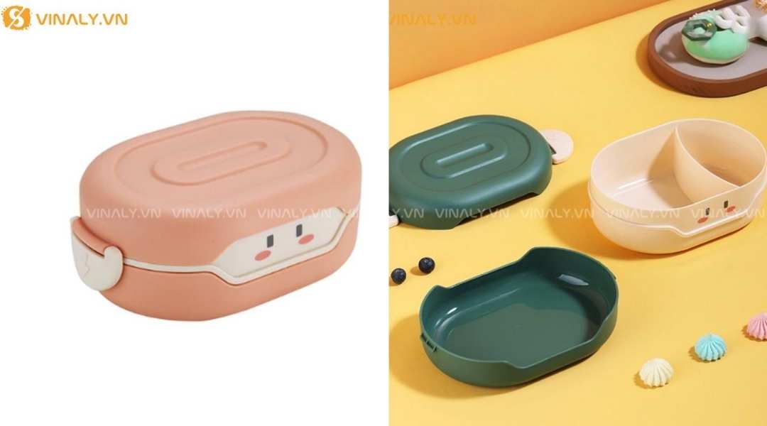 Hộp bento nhựa cao cấp xinh xắn cho bé