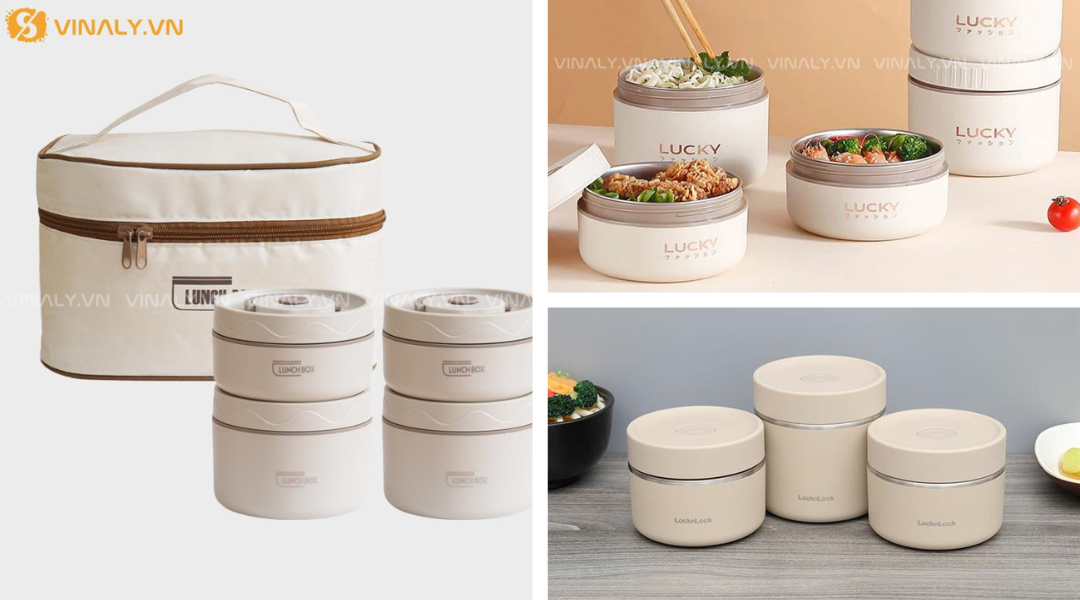 Combo hộp cơm và đựng canh giữ nhiệt tại Vinlay