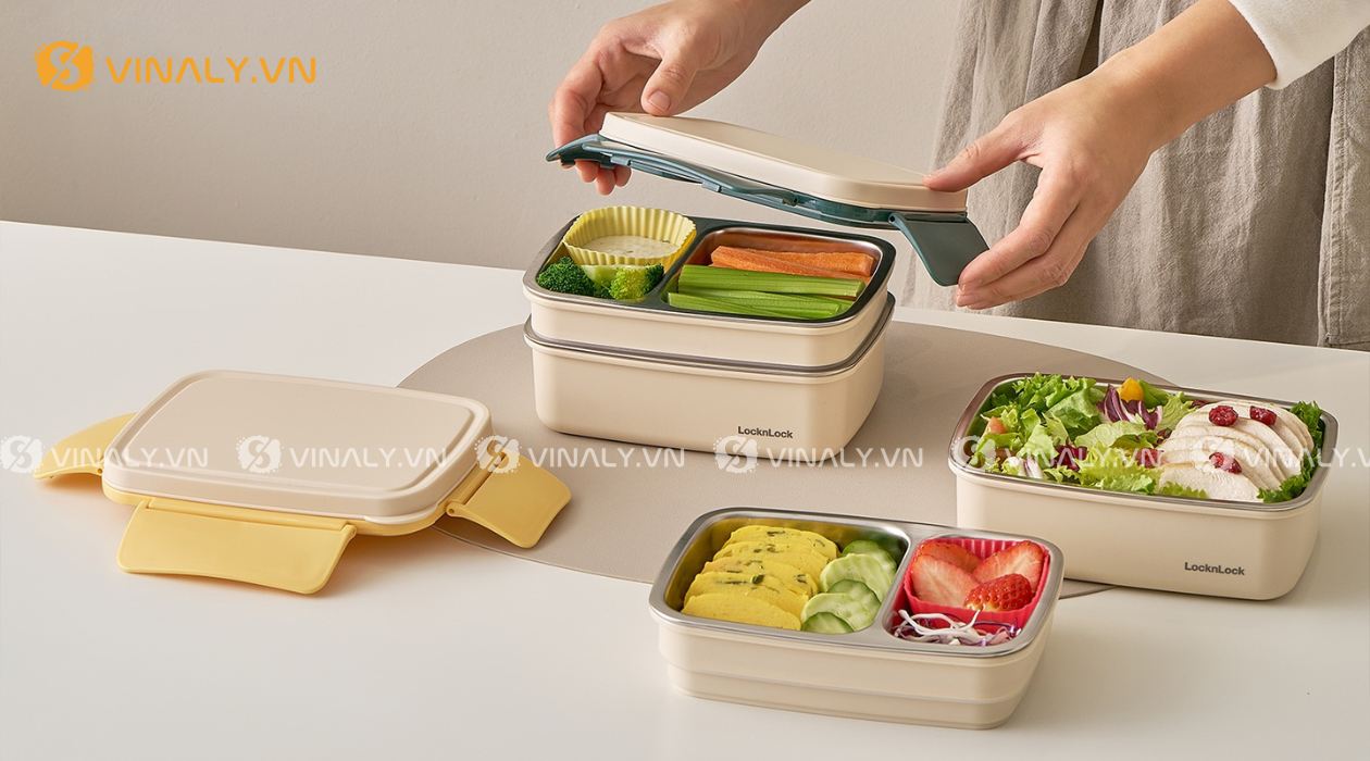 Hộp cơm Lock and Lock nhiều ngăn tiện lợi