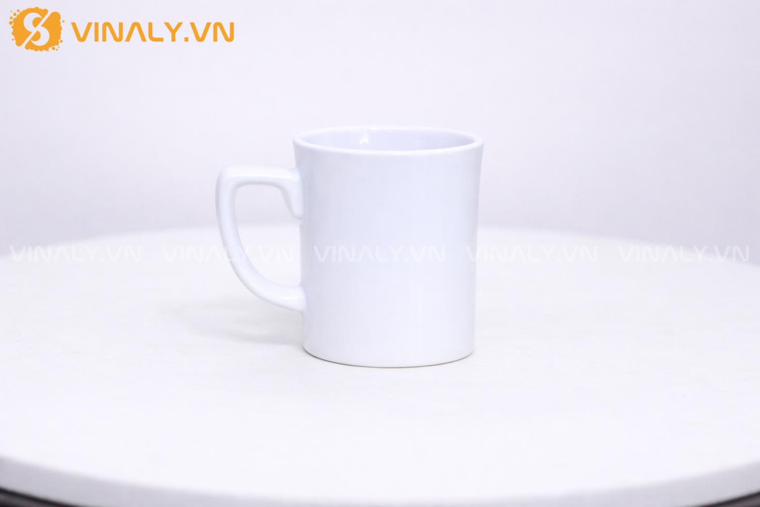 LY SỨ VUÔNG KIỂU NESCAFE 250ML IN LOGO GIÁ TỐT