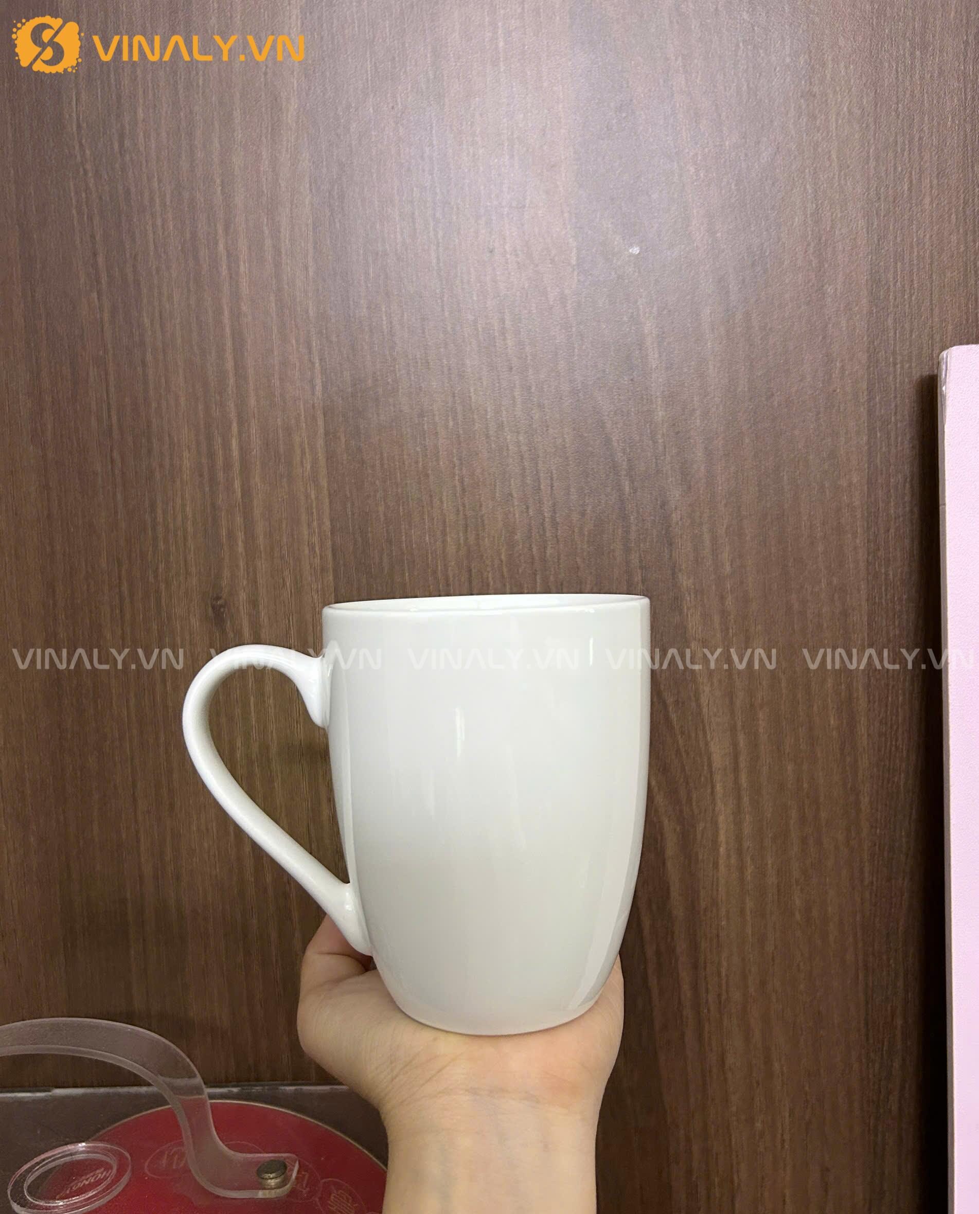 Ly Sứ Bầu Trắng 350ml In Logo – Quà Tặng Khuyến Mãi SLL 3 Ly Sứ Bầu Trắng 350ml In Logo – Quà Tặng Khuyến Mãi SLL - Ảnh 3