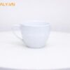 Ly Sứ Bầu Thấp Trắng In Logo Quà Tặng Doanh Nghiệp | Vinaly 8 ly sứ bầu trắng 350ml in logo - Vinaly