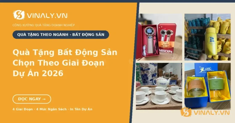 quà tặng bất động sản in tên dự án cho lễ mở bán