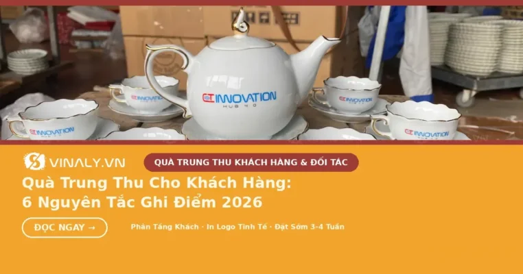 Quà trung thu cho khách hàng in logo cao cấp tại xưởng Vinaly