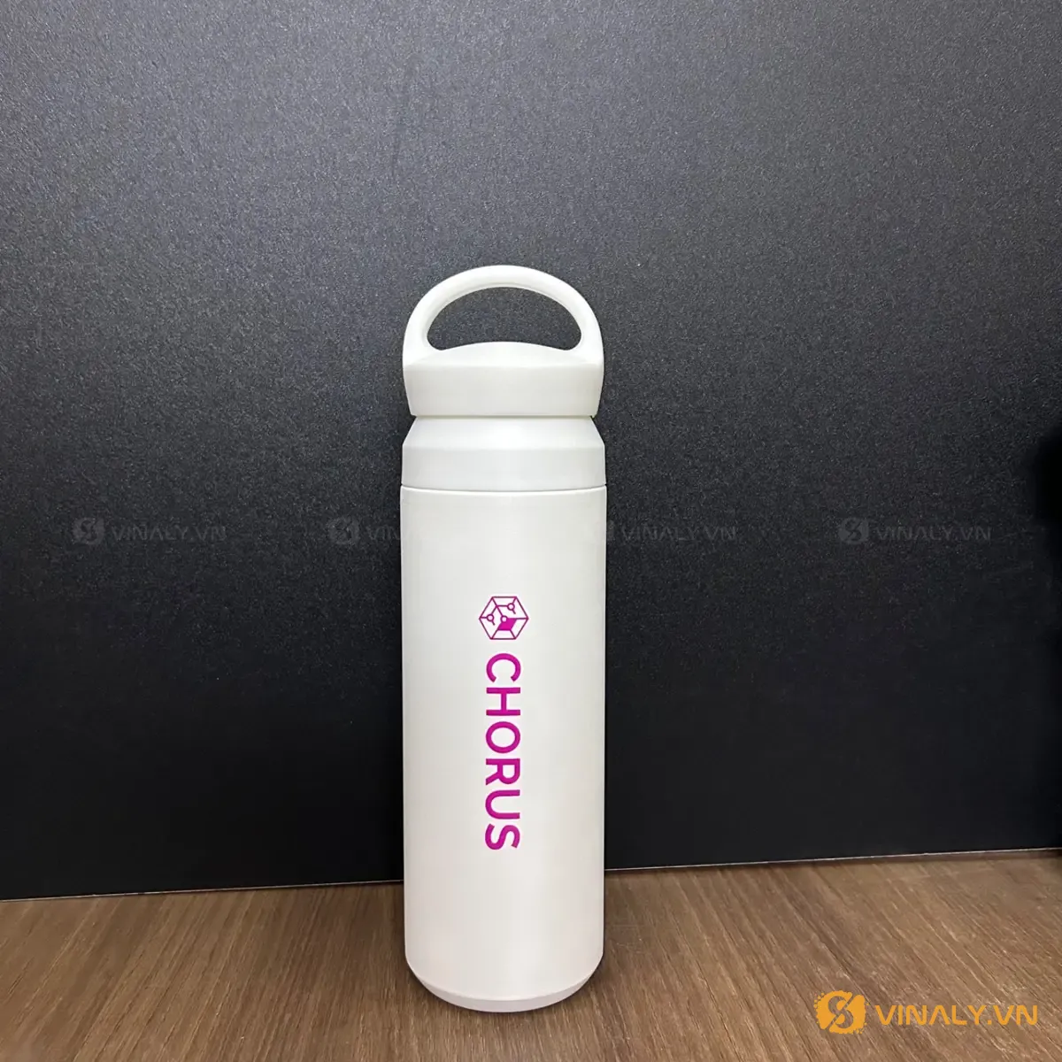 Bình giữ nhiệt in logo doanh nghiệp - món dùng lâu ghép vào set quà Tết
