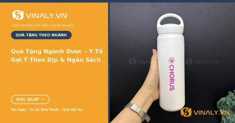Quà tặng ngành dược y tế in logo cho hội nghị khách hàng